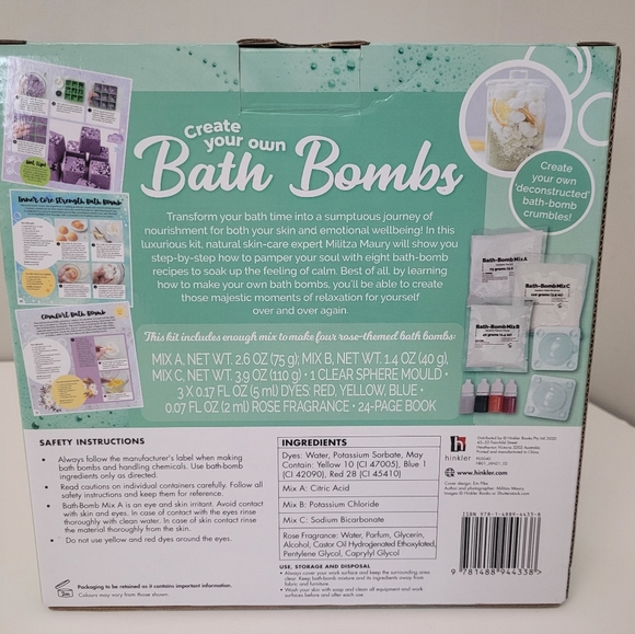 DIY Create Your Own Bath Bombs Box Hinkler Books - Picture 2 of 5